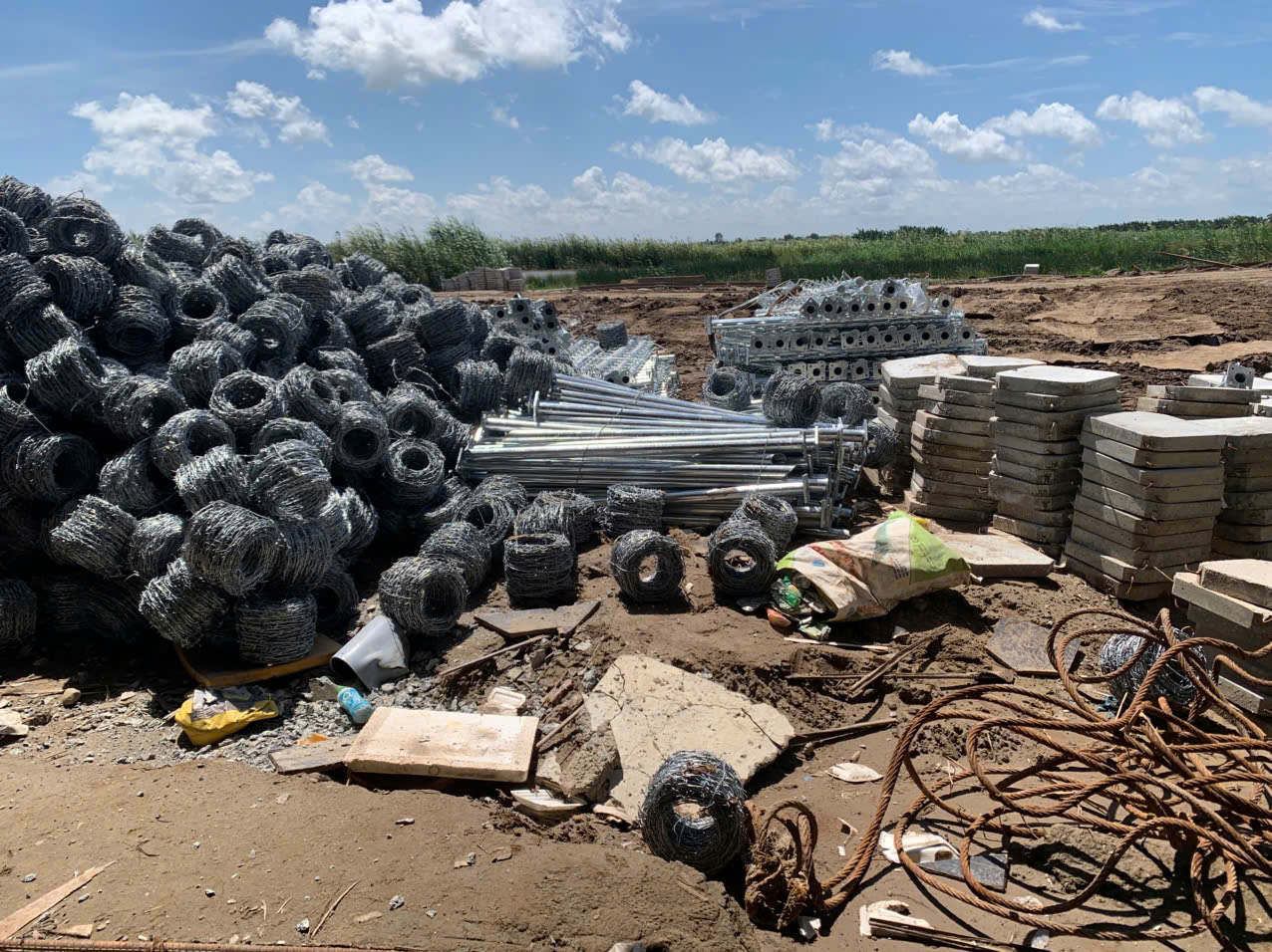 Thi công hộ lan cao tốc Cần Thơ - Cà Mau 1 Vật tư hộ lan tôn sóng tại dự án cao tốc Cần Thơ Cà Mau